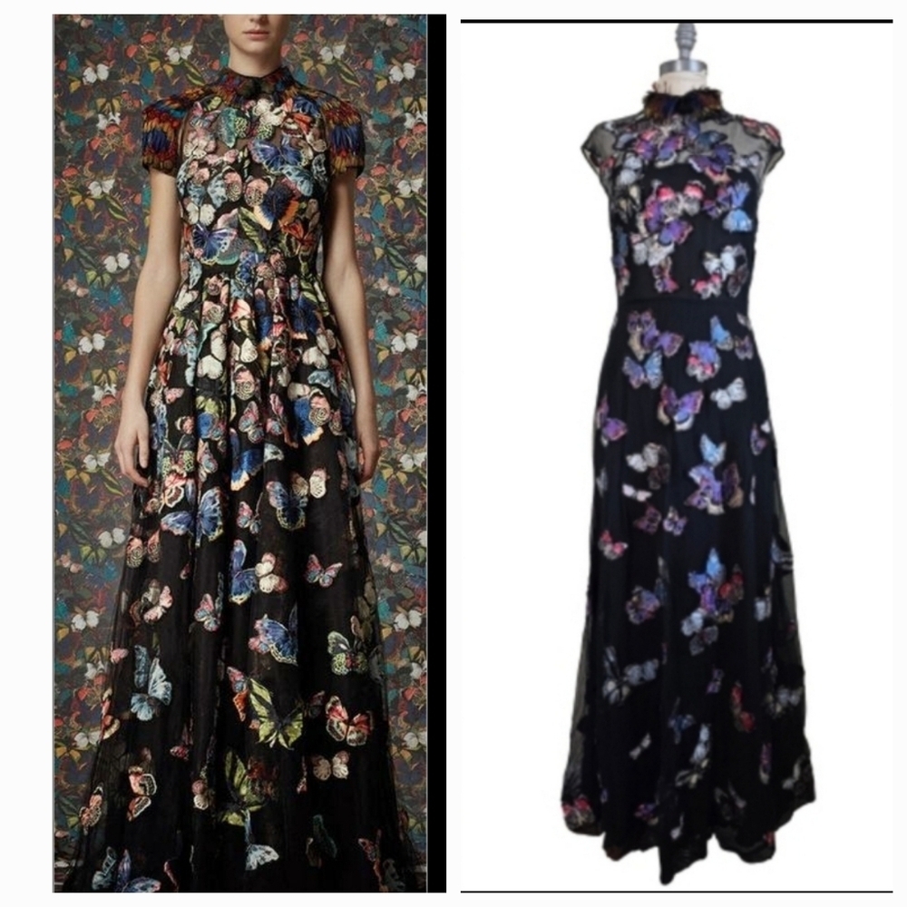 RARE Valentino Autumn/Winter 2014 Butterfly Maxi Dress